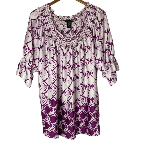 Aeropostale Tops - Aeropostale Geometric Abstract Blouse 20-22W